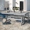 Flash Furniture Abraham Indoor/Outdoor 72-in Rectangle Recycled HDPE Adirondack Dining Table for 6 in Gray LE-HMP-158-01-GRY-GG - alternate 9